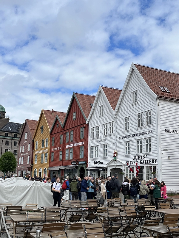 quartier de Bryggen à Bergen en Norvège