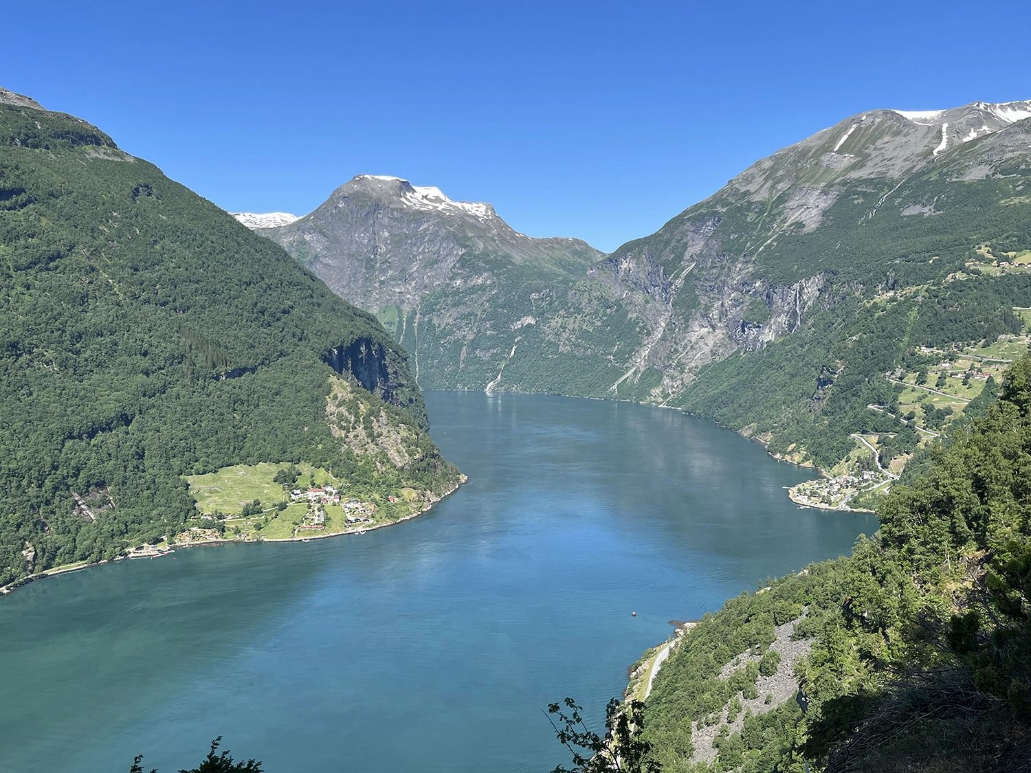 Vue sur le geiranger fjord en Norvège