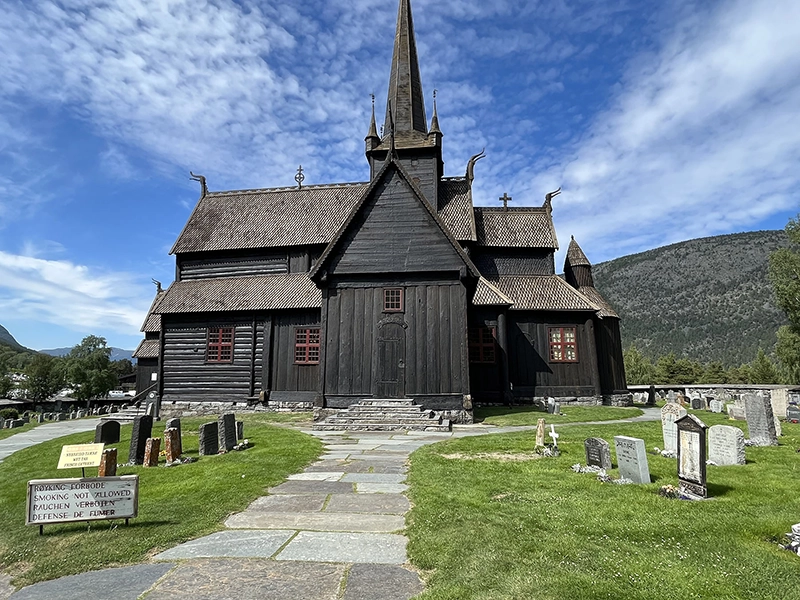 Eglise dans la ville de Lom en Norvège