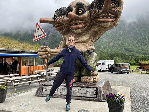 Sculpture de troll en Norvège