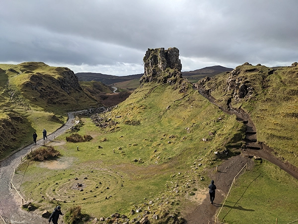 Collines dans les fairy Glen en Ecosse