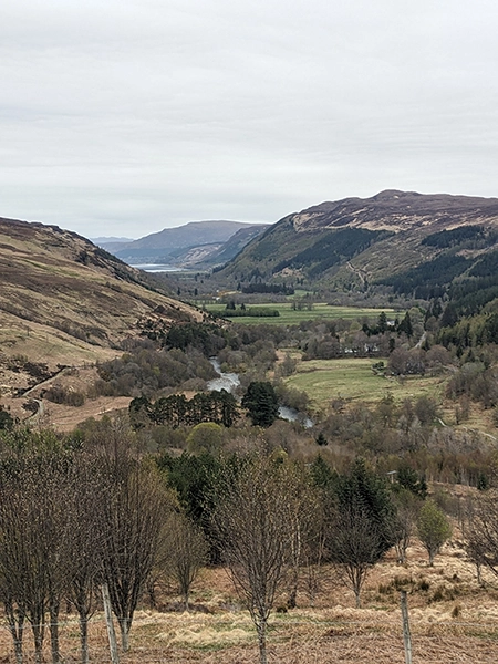 vue sur les monts ecossais