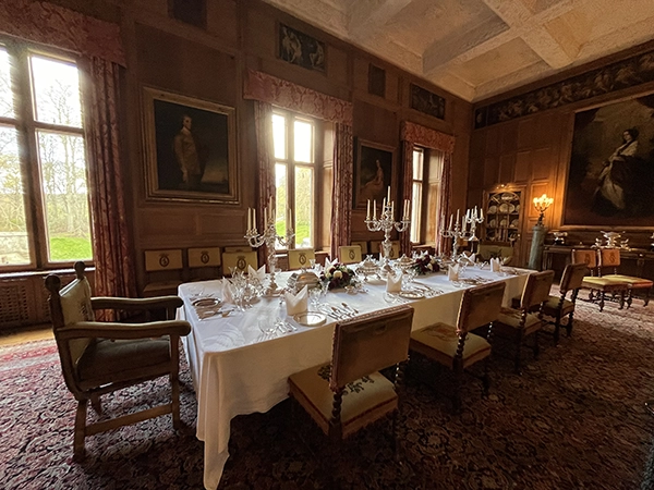 salle à magner au château de Dunrobin en Ecosse