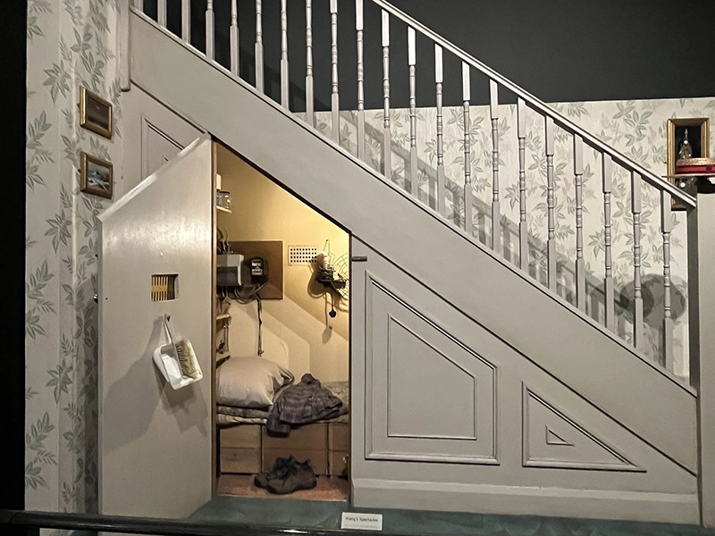 chambre sous l'escalier au studio Harry Potter de Londres