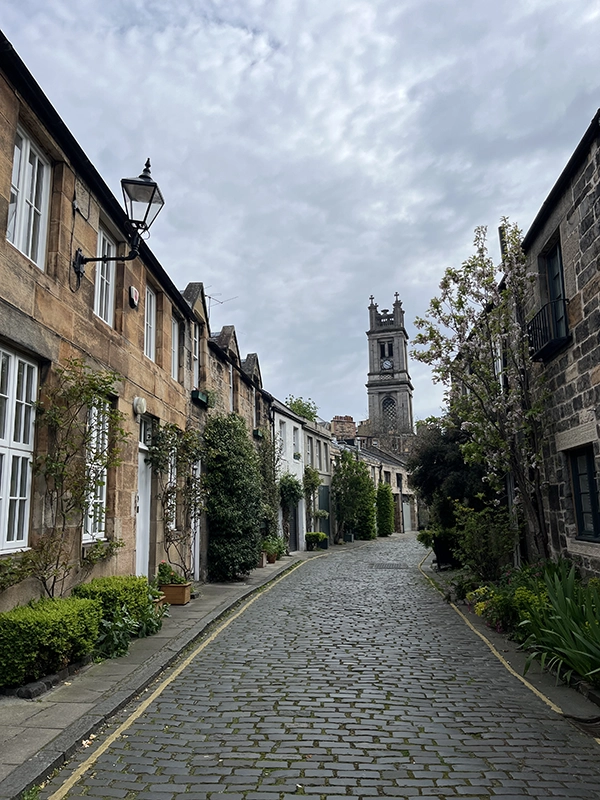 Circus Lane à Edimbourg, joli rue photogénique
