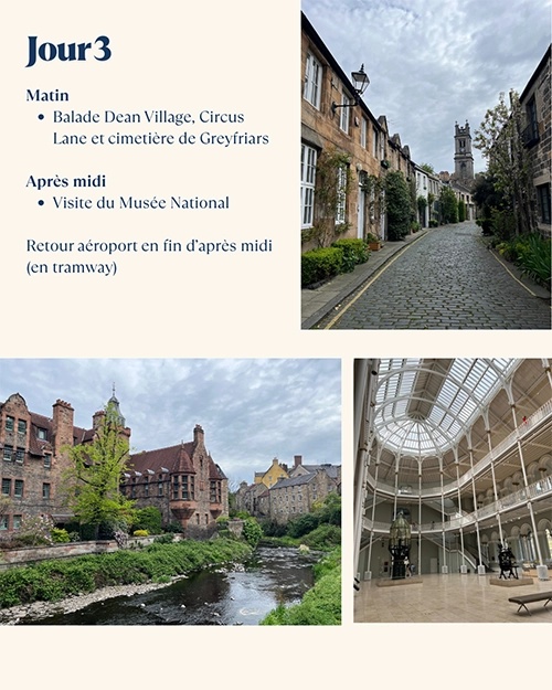 Programme visite Edimbourg jour 3