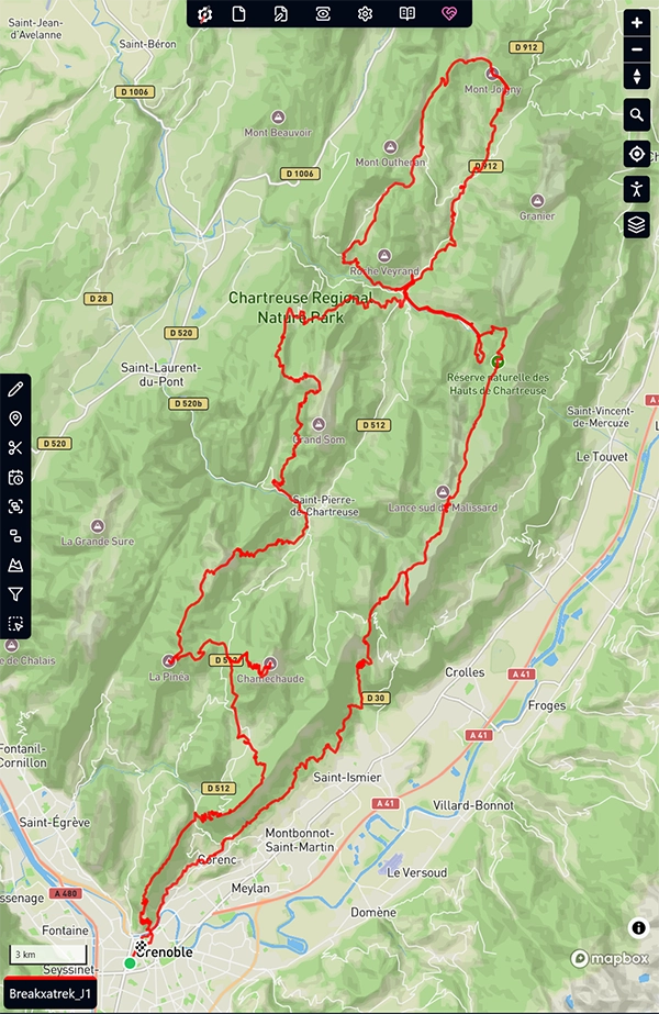Itinéraire tour de chartreuse 2025