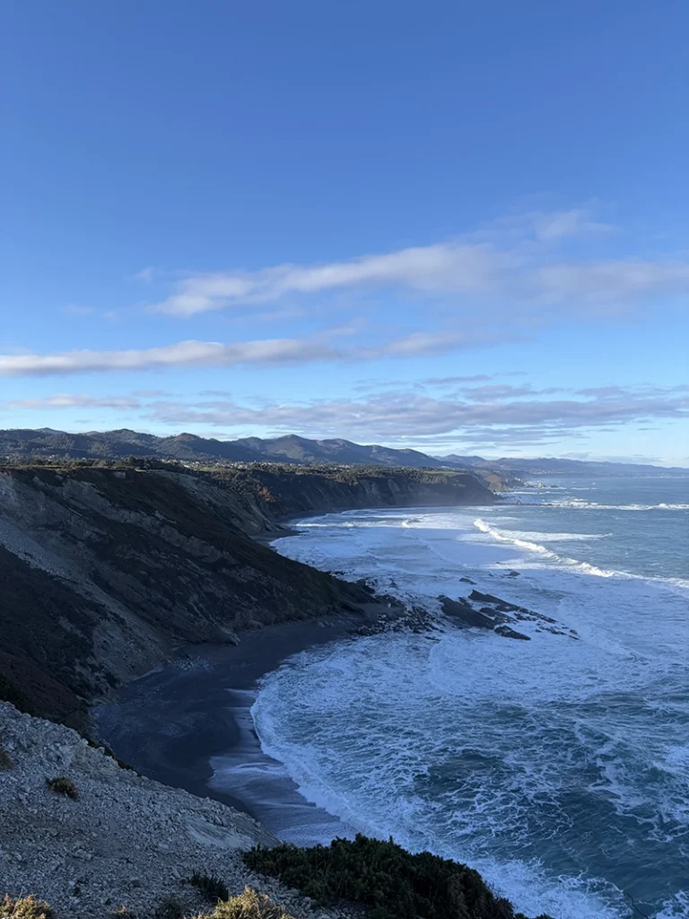 Vue du mirador de Cabo Vidio en Espagne